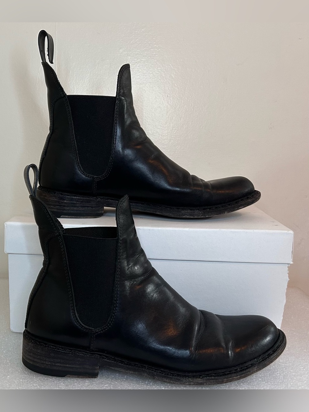 Rag & Bone Black Leather Chelsea Pull-on Boot Size 40/10